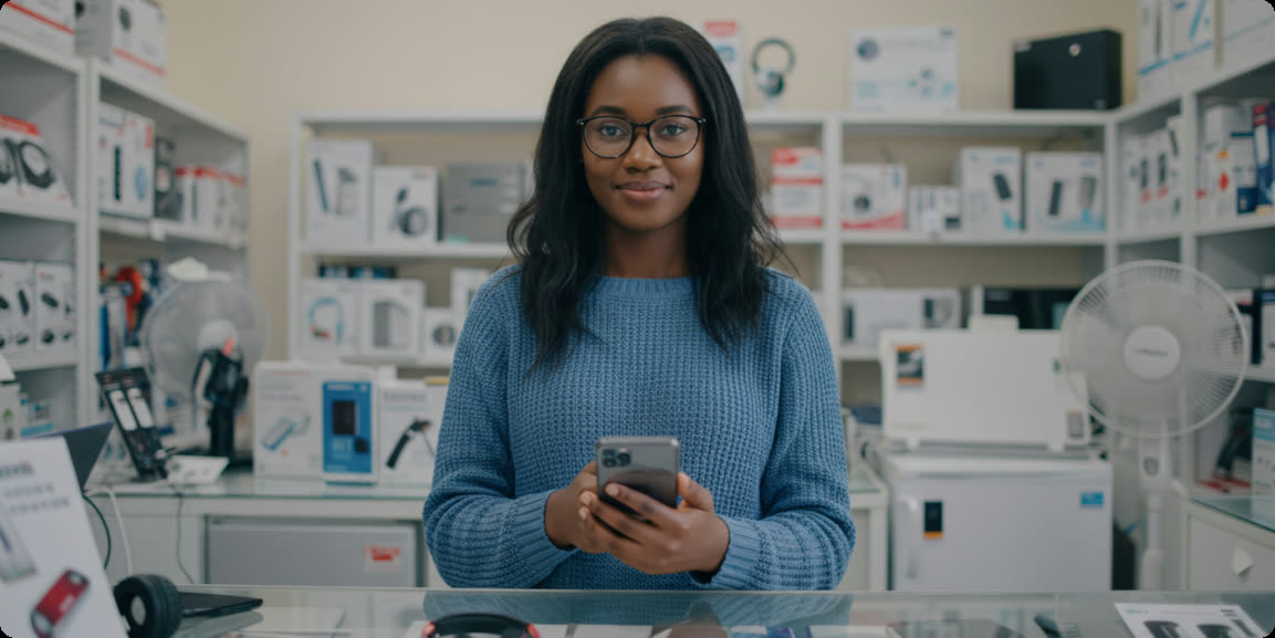 An entrepreneur at work
